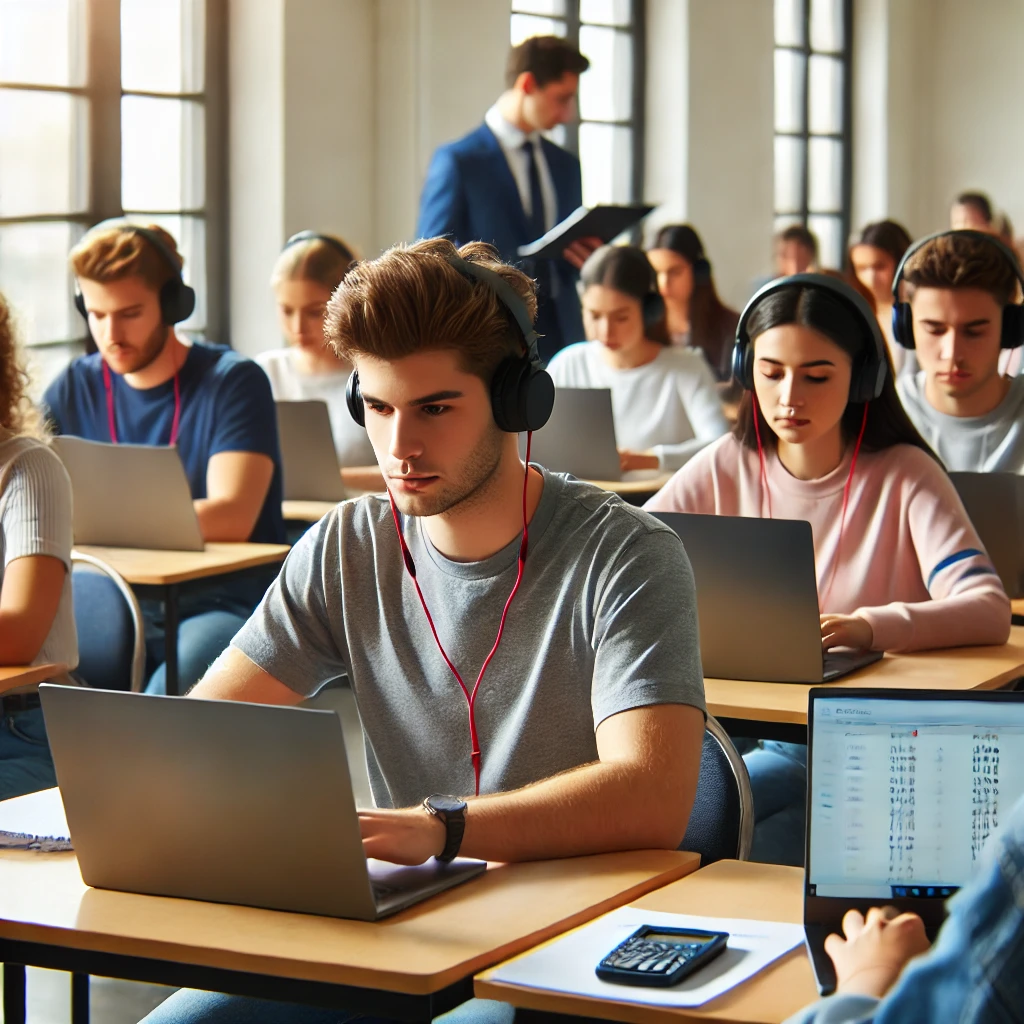Students giving SAT Exam