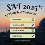 SAT 2025 Math Preparation, take test and learn from explanations of all equations