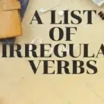 a list of irregular verbs