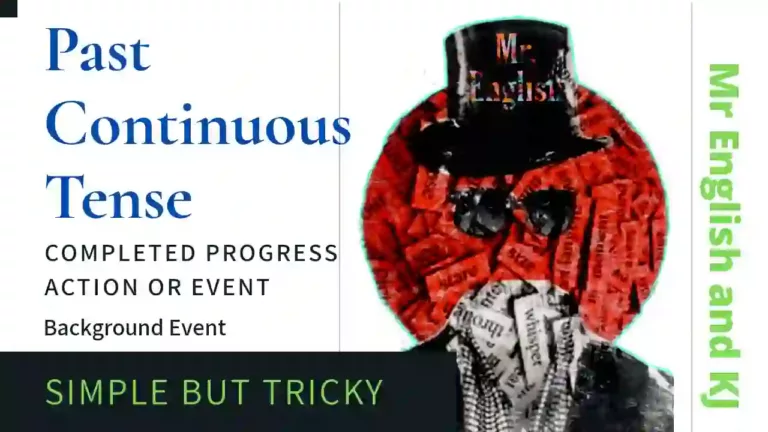 past continuous tense