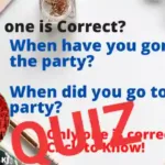 present perfect tense quiz