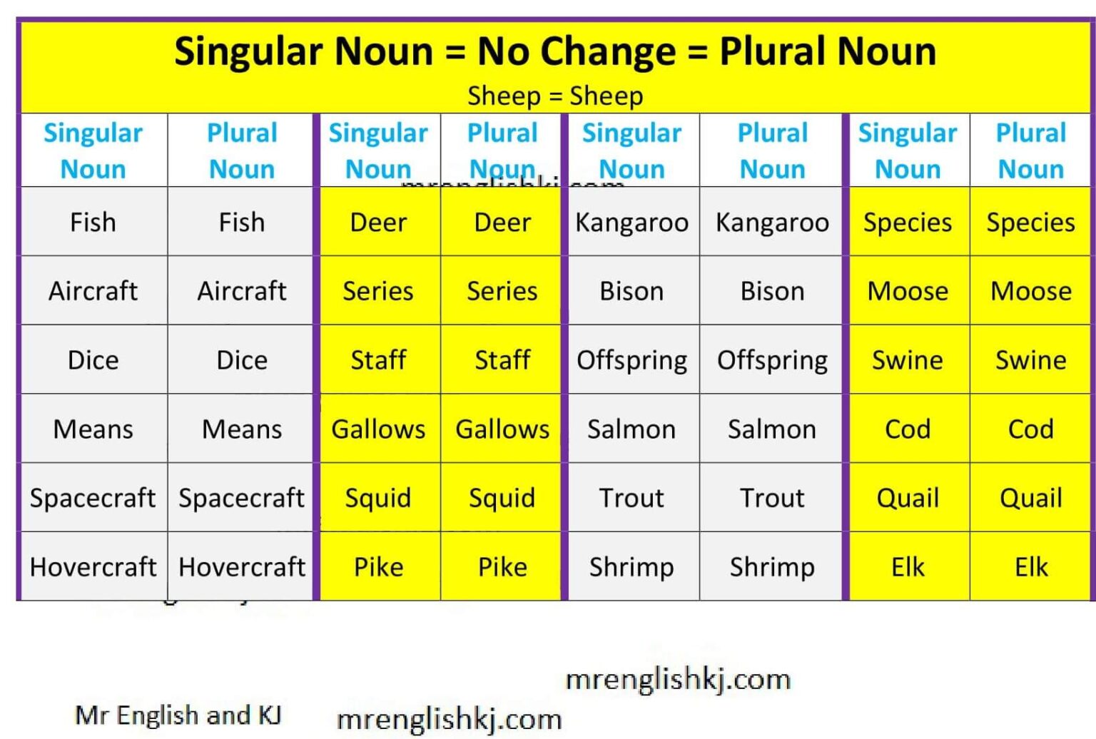 singular-plural-nouns-in-english-ingles