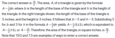 Math test explanations