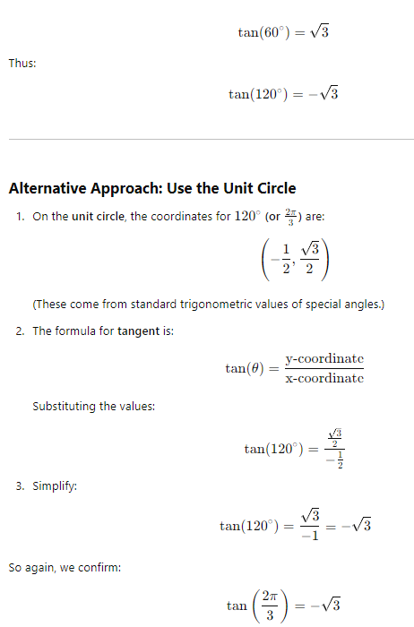 SAT Tangent, Sin, Cos, Coordinates explanation