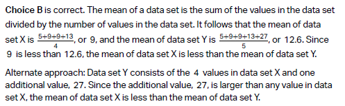 SAT Math question answer solution and explanations