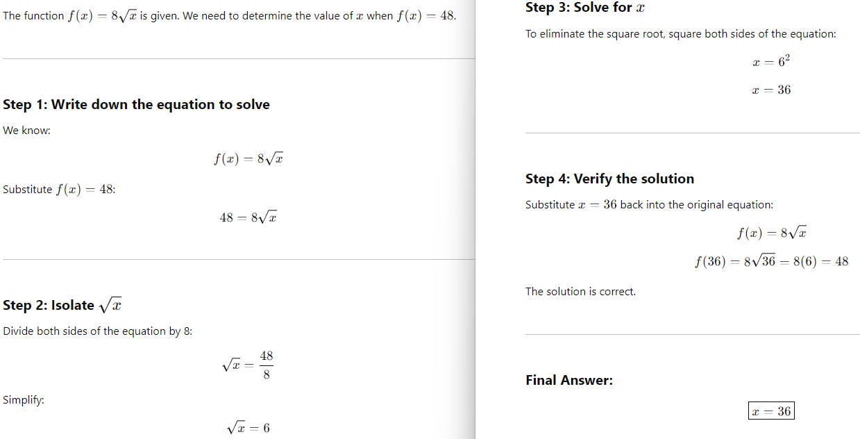 Solutions and explanations of the SAT Math problems