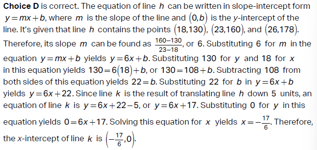 Answers of the sat math problems and lessons