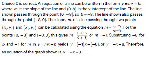 Question and answer of the SAT Tests