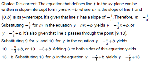 SAT Math Tests Answers