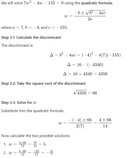 Lesson of Quadratic Formula for free