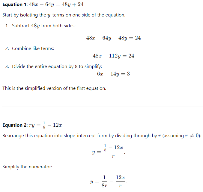 Free Lessons of Algebra and Linear Equations for the SAT