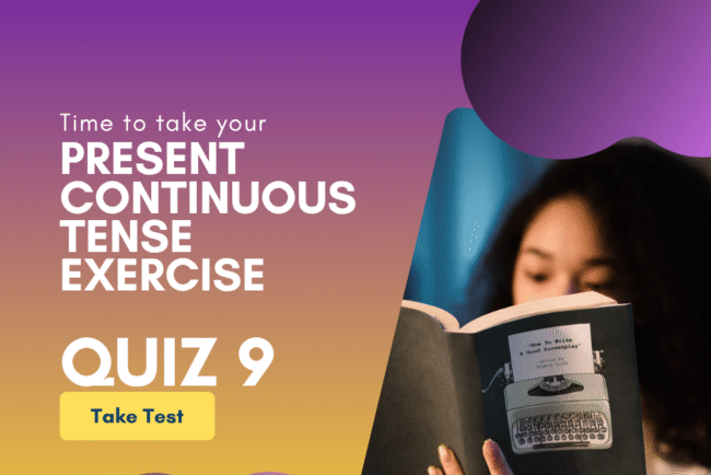 Present Continuous Tense Quiz