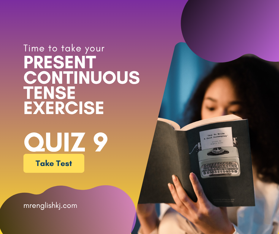 Present Continuous Tense Quiz