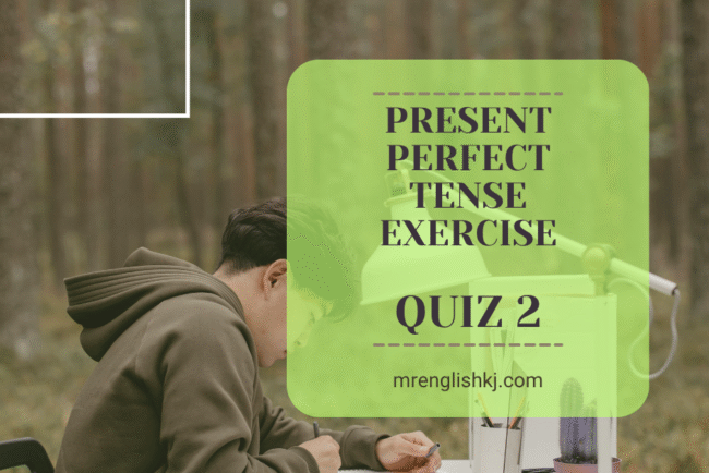 Try Present Perfect Tense Quiz