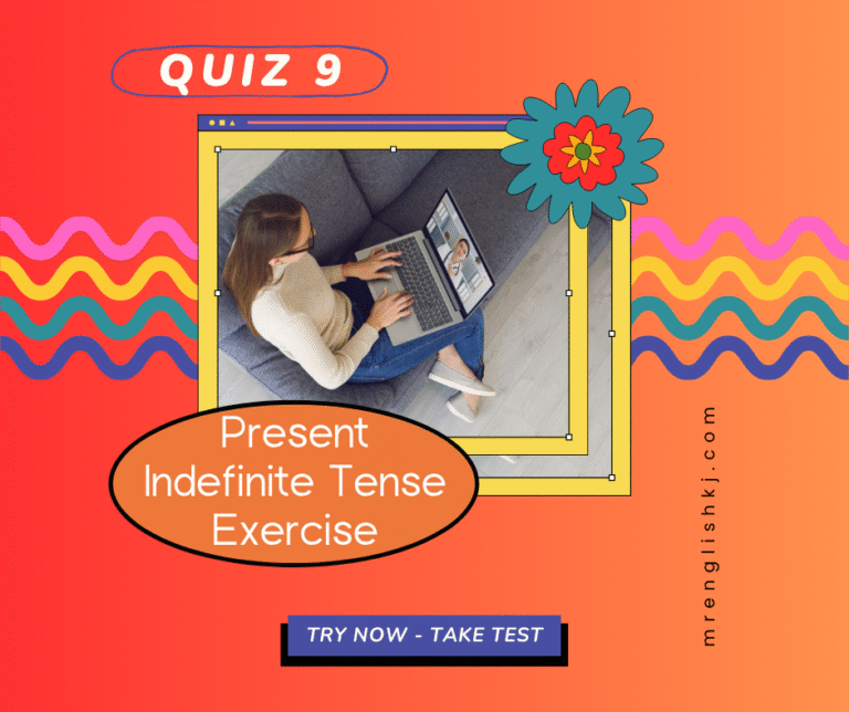 Present Indefinite Tense Exercise