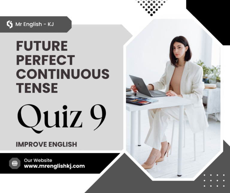 Attempt: Future Perfect Continuous Tense Test