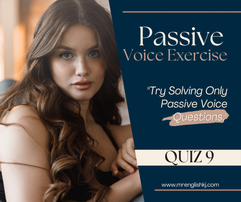 Passive Voice - English Grammar and Spoken English test