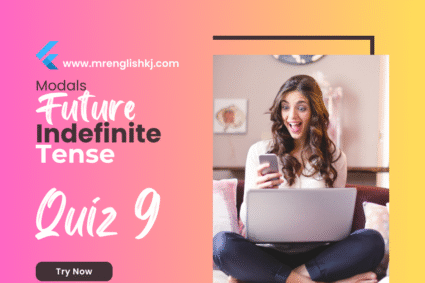Future Indefinite Tense Quiz 9 — Will & Shall Modals, Fully Explained Answer & Word Builder