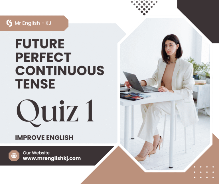 Prepare for Future Perfect Continuous Tense Test