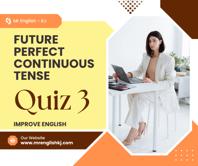 Prepare for Future Perfect Continuous Tense Test