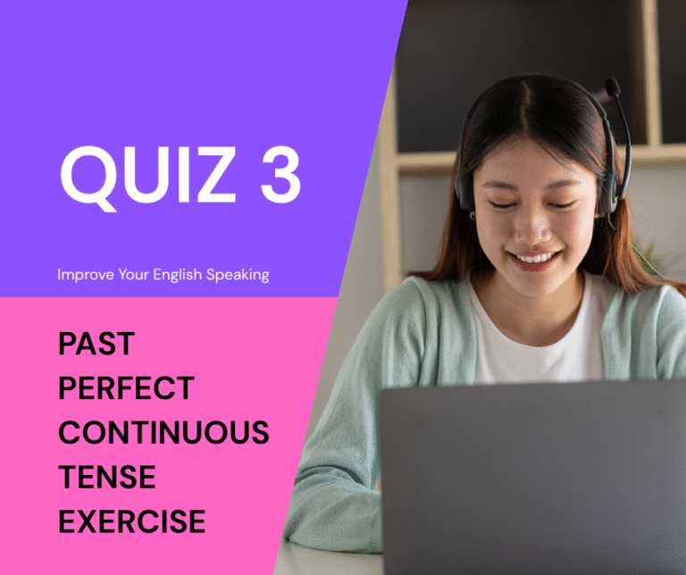 Past Perfect Continuous Tense Exercise
