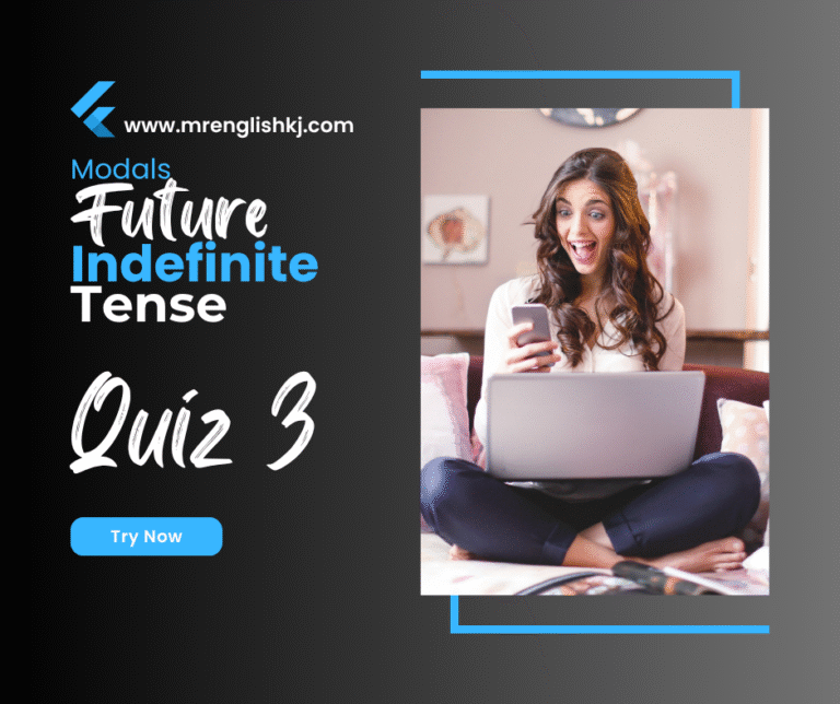 Will / Shall: Future Indefinite Tense Exercise