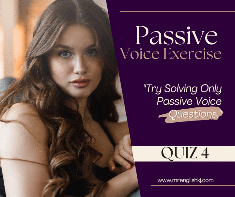 Learn and Practice Passive Voice - English Grammar and Spoken English test