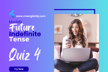 Future Indefinite (Will / Shall) Quiz 4 — Practice Questions with Full Explanations & Vocabulary Builder
