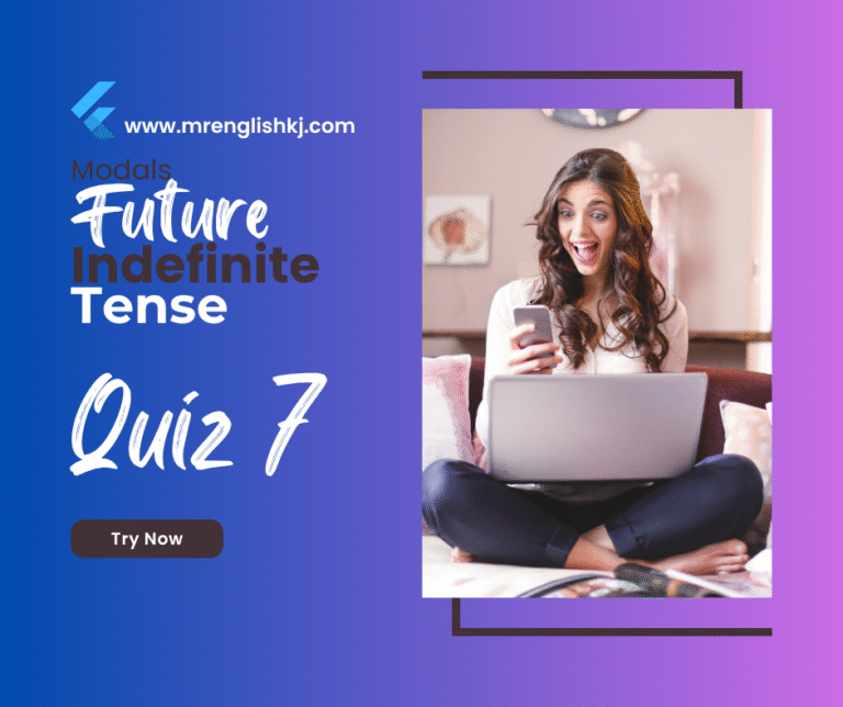 Future Indefinite Tense Quiz, Exercise, Test