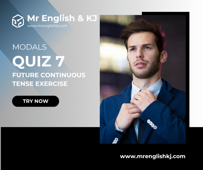 Practice Future Continuous Tense Quiz