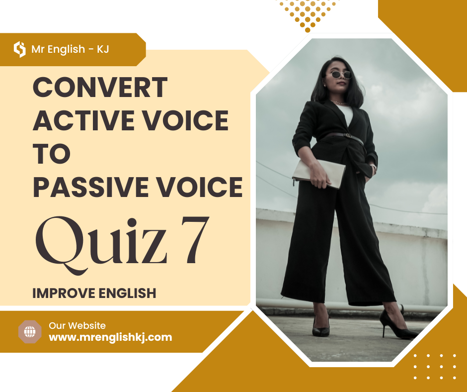 Difference between active and Passive Voice: English Exercise