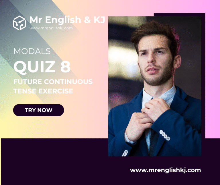 Practice Future Continuous Tense Test