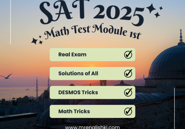 SAT 2025 Math Preparation, take test and learn from explanations of all equations