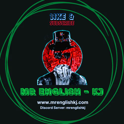 Mr English-KJ Logo: We provide education, provide practice environment with solution, feedback, or guidance of problems